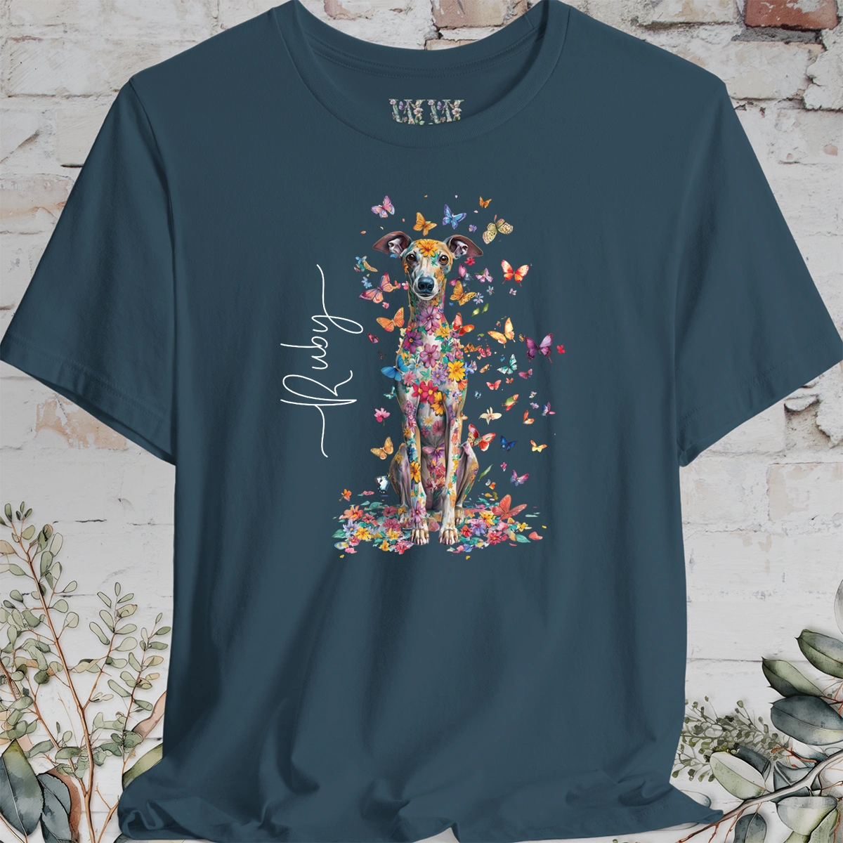 Iggy #2 Floral Butterfly personalized unisex T shirt
