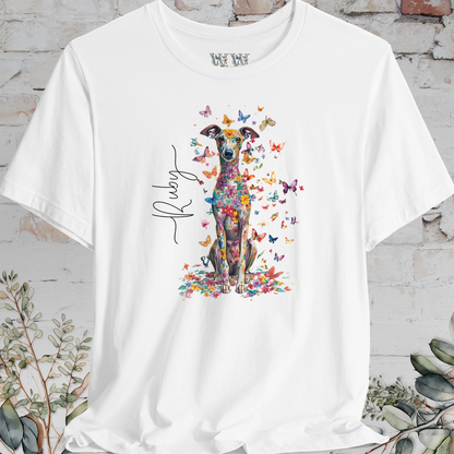 Iggy #2 Floral Butterfly personalized unisex T shirt