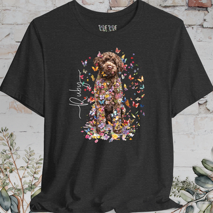 Lagotto Romagnolo #1 Floral Personalized T shirt