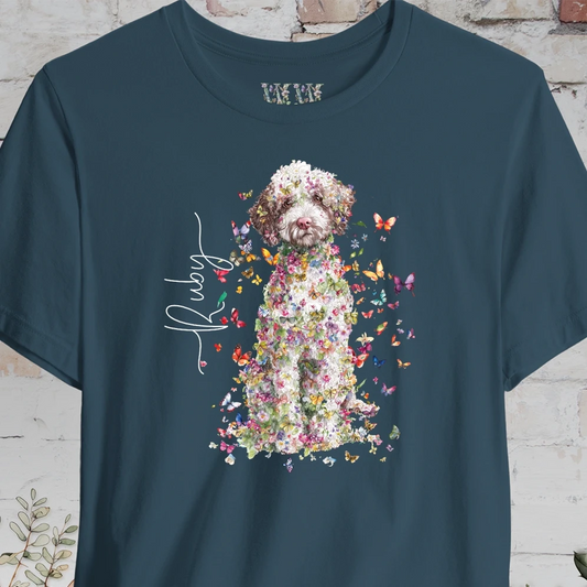Lagotto Romagnolo #2 Floral Personalized T shirt