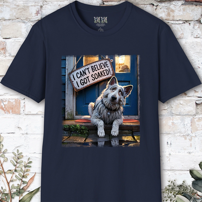 I Can't Believer I Got Soaked, White Shepherd, unisex T shirt