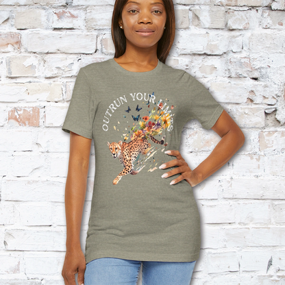 Cheetah, Outrun your limits, Unisex T shirt