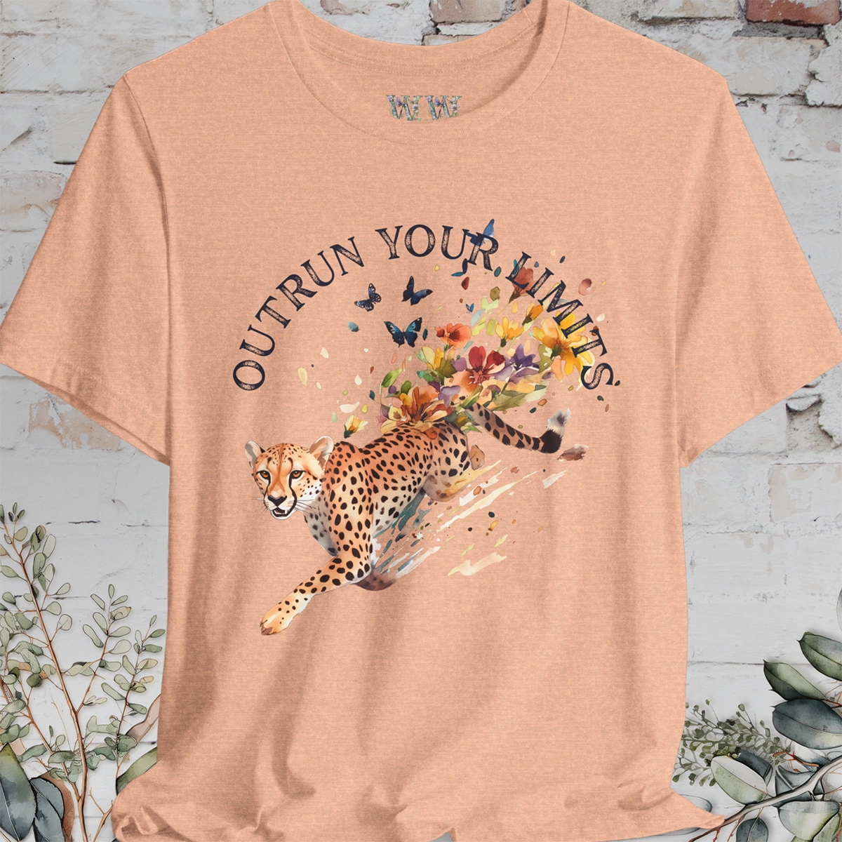 Cheetah, Outrun your limits, Unisex T shirt