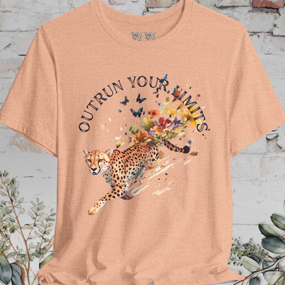 Cheetah, Outrun your limits, Unisex T shirt