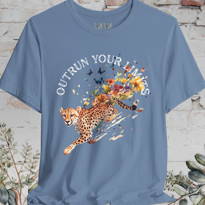 Cheetah, Outrun your limits, Unisex T shirt