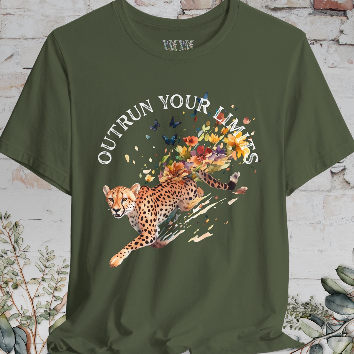 Cheetah, Outrun your limits, Unisex T shirt