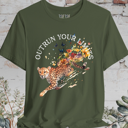 Cheetah, Outrun your limits, Unisex T shirt