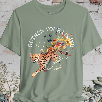 Cheetah, Outrun your limits, Unisex T shirt