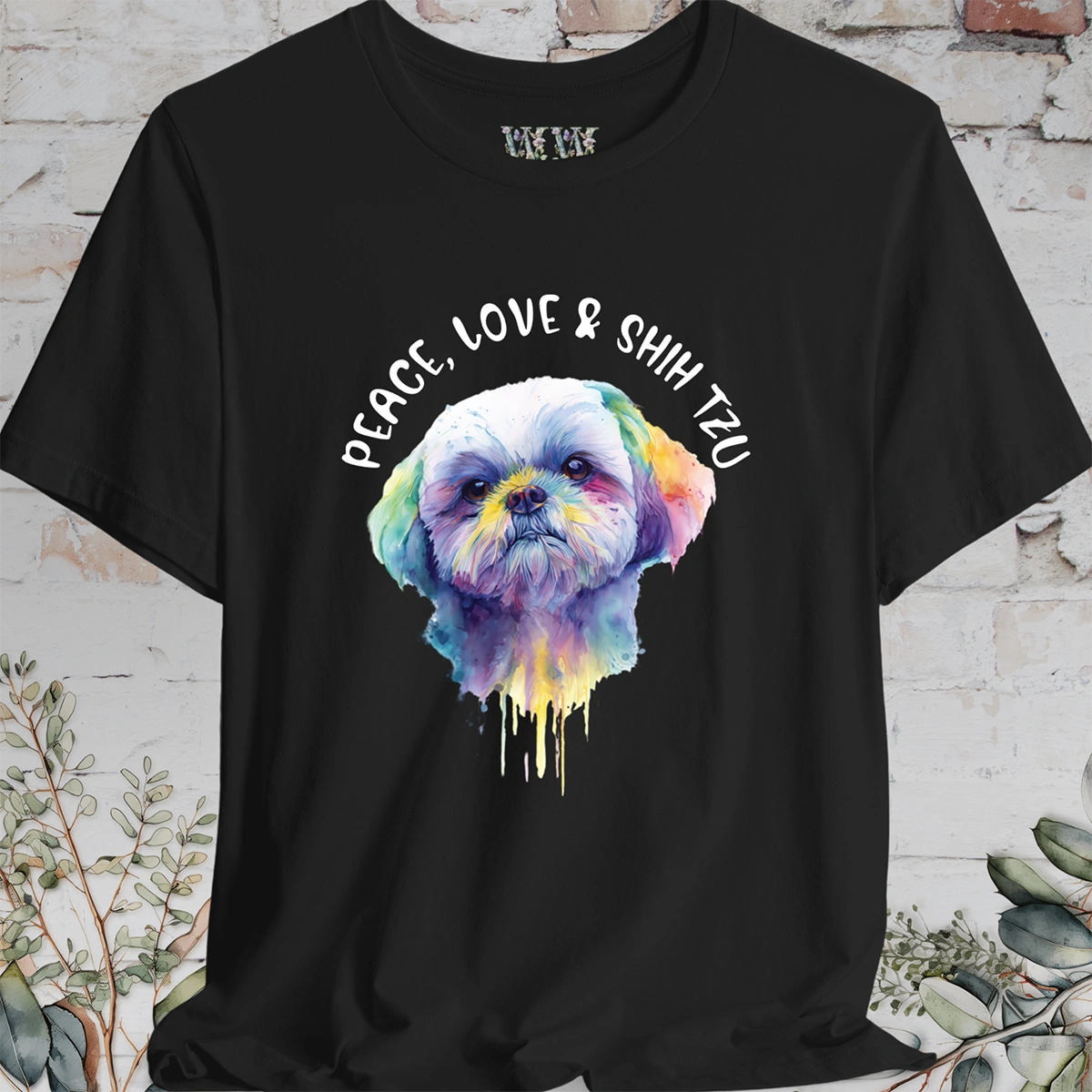 Peace, Love & Shih Tzu Unisex T shirt