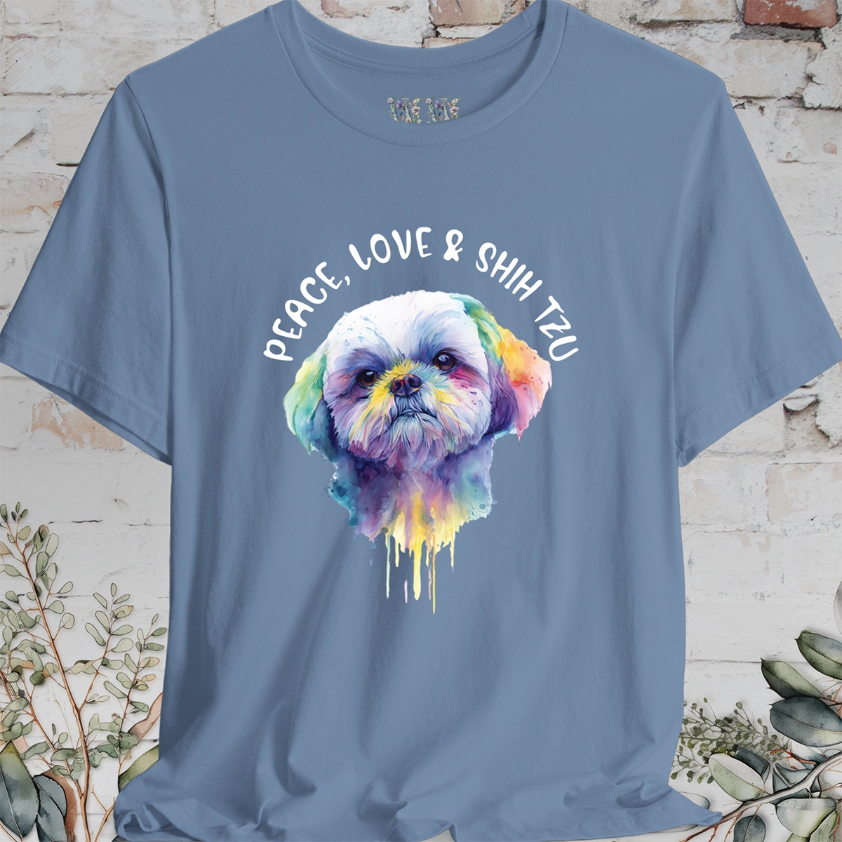 Peace, Love & Shih Tzu Unisex T shirt