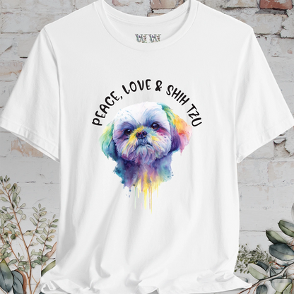 Peace, Love & Shih Tzu Unisex T shirt