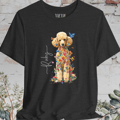 Poodle #3 Floral Personalized T shirt