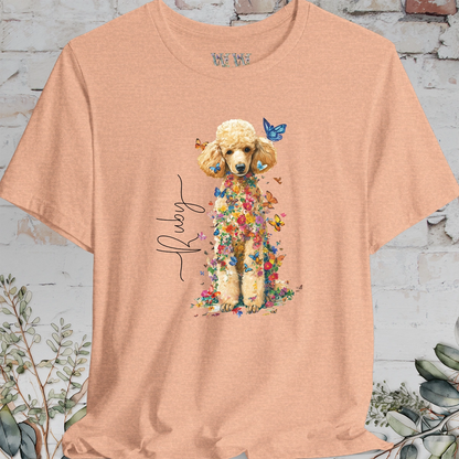 Poodle #3 Floral Personalized T shirt