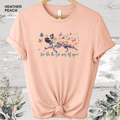 Pug Live like the gate was left open T shirt