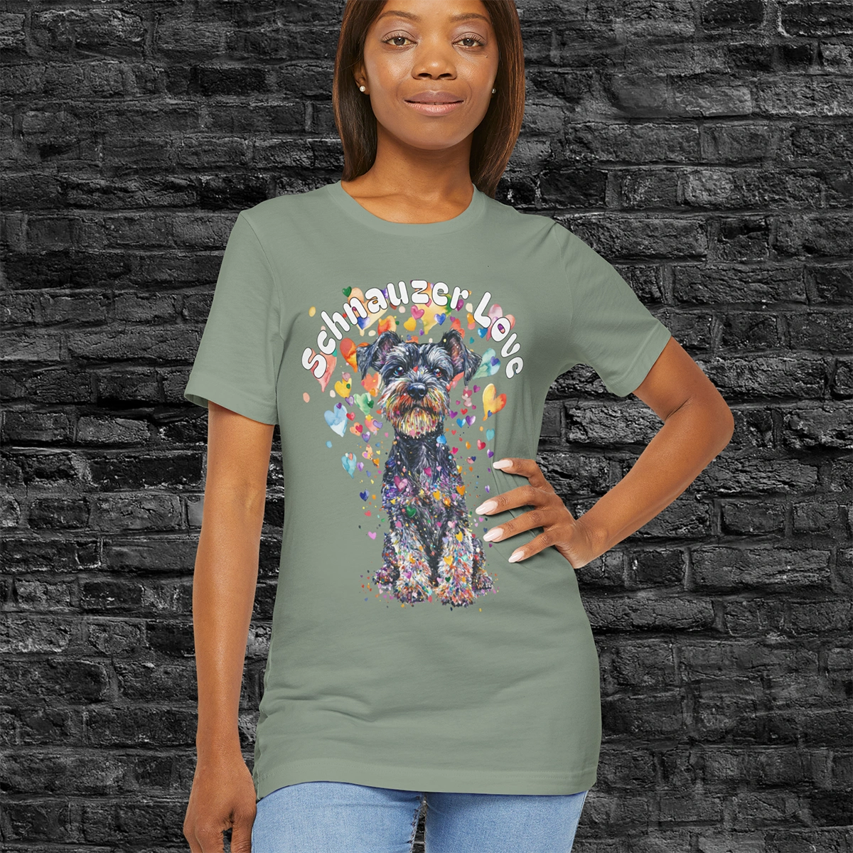 Schnauzer Love T shirt