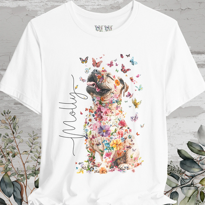 Shar Pei #1 Floral Personalized T shirt