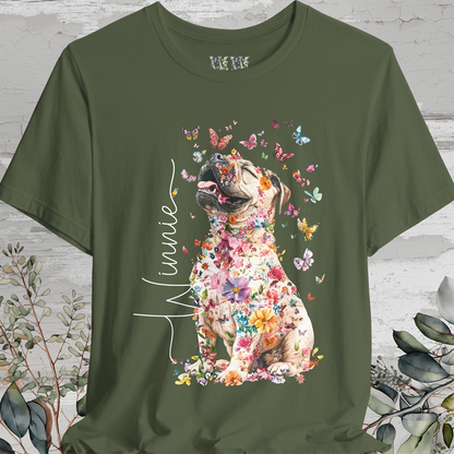 Shar Pei #1 Floral Personalized T shirt