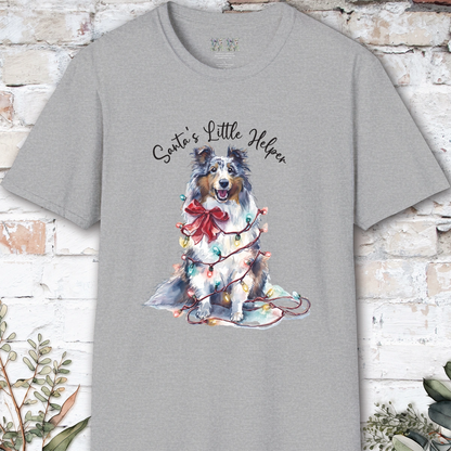 Shetland Sheepdog Santa's little helper. unisex T shirt