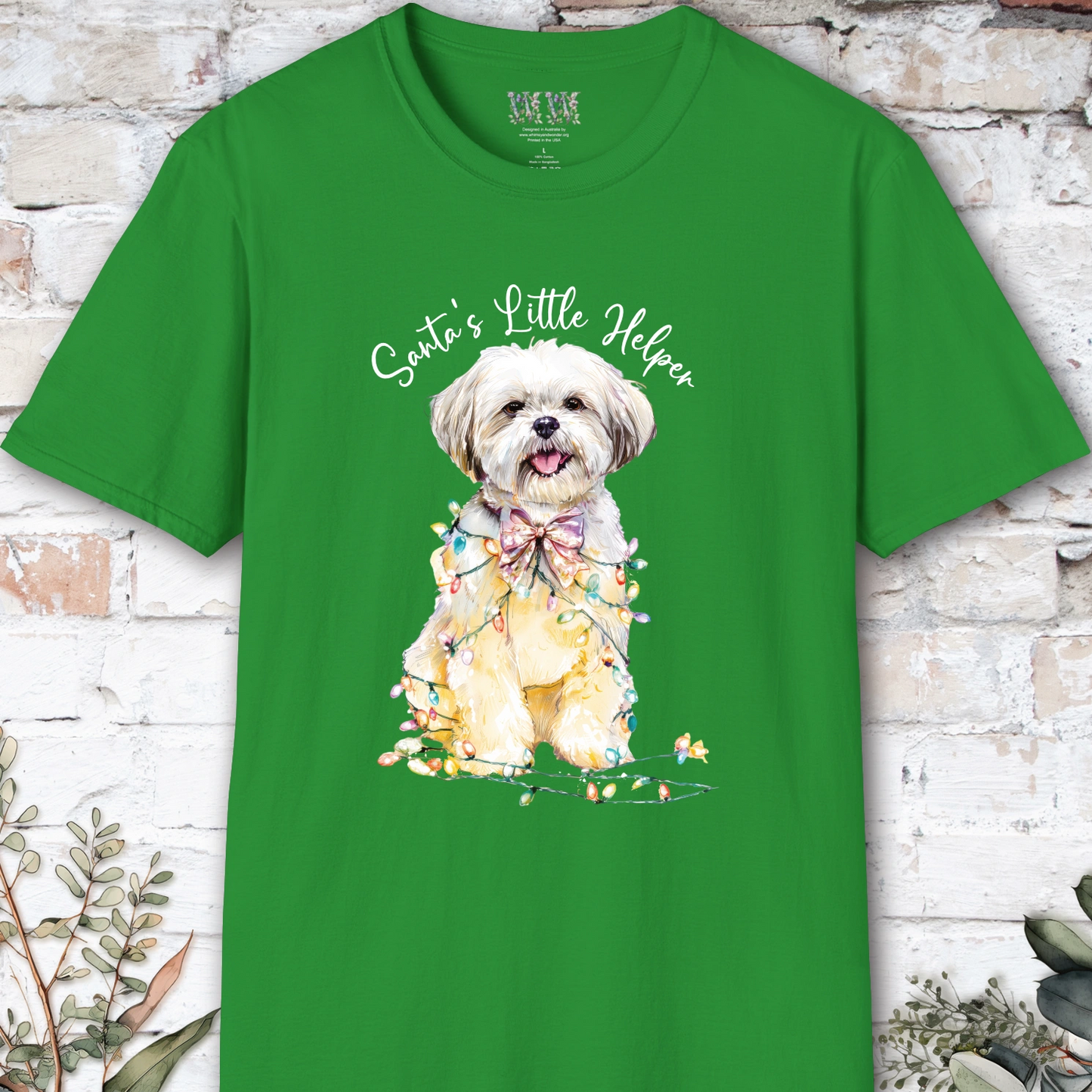 Shih Tzu #2 Santa's little helper. unisex T shirt