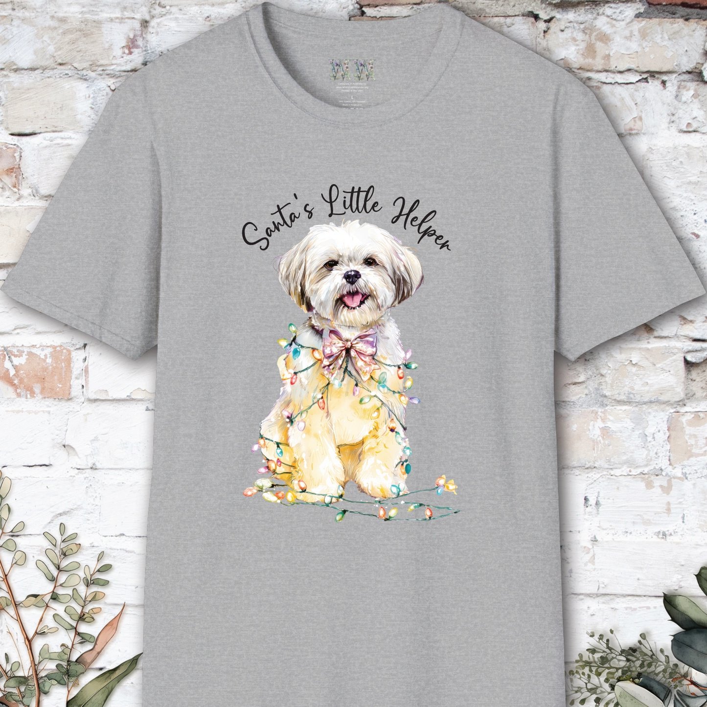 Shih Tzu #2 Santa's little helper. unisex T shirt