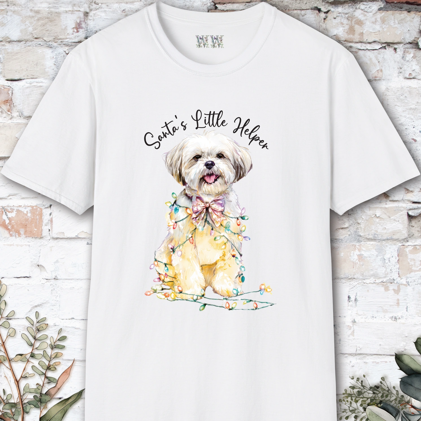 Shih Tzu #2 Santa's little helper. unisex T shirt