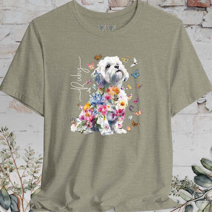 Shih Tzu #7 Floral Personalized T shirt