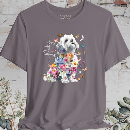 Shih Tzu #7 Floral Personalized T shirt