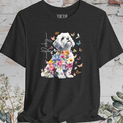 Shih Tzu #7 Floral Personalized T shirt