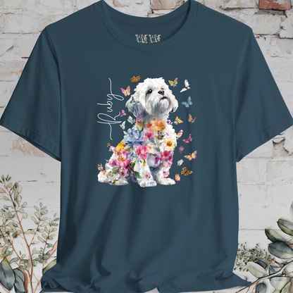 Shih Tzu #7 Floral Personalized T shirt