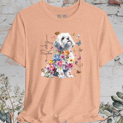 Shih Tzu #7 Floral Personalized T shirt