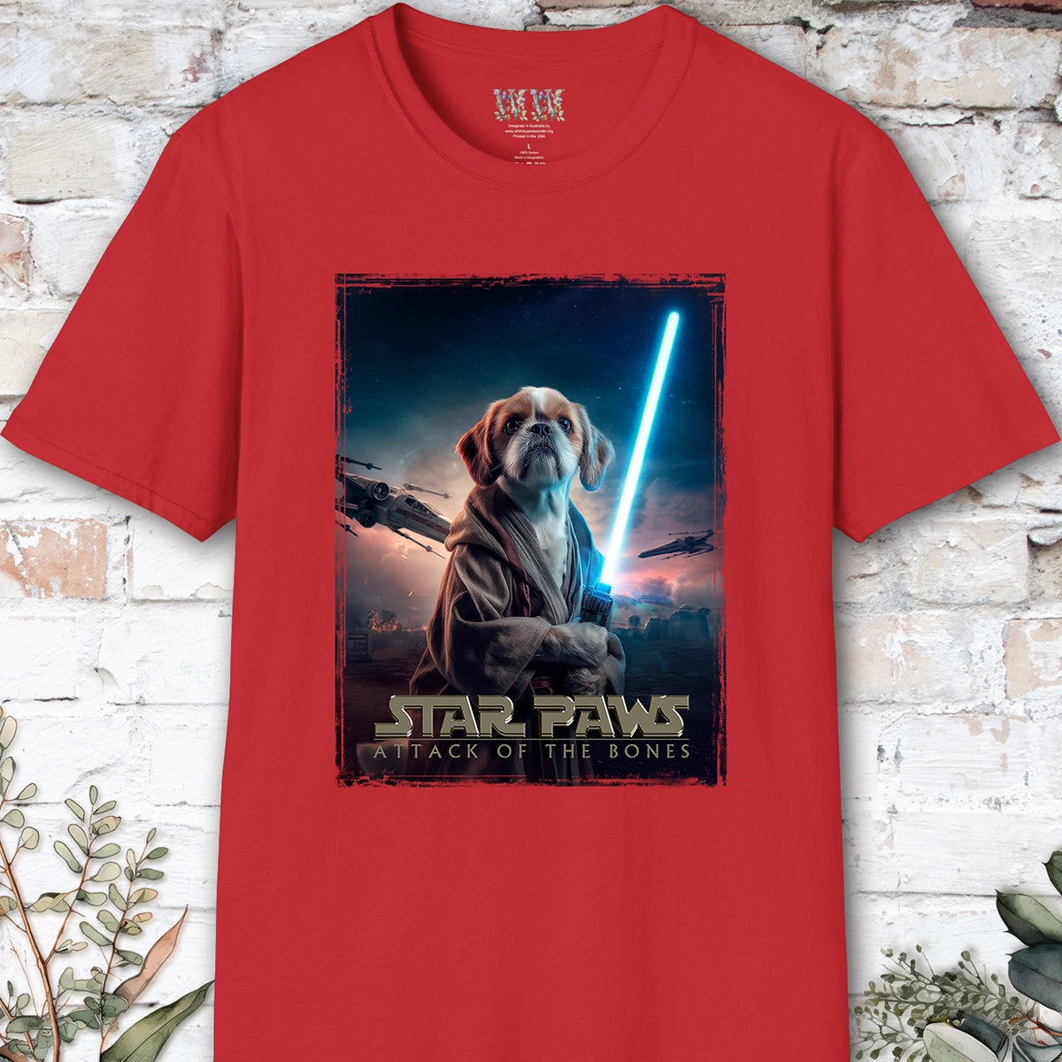 Shih Tzu #1 Star Paws Unisex T shirt