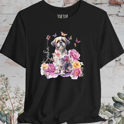 Shih Tzu #1 Peony Butterfly T shirt