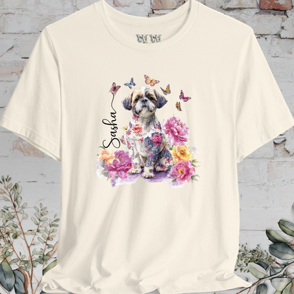 Shih Tzu #1 Peony Butterfly T shirt
