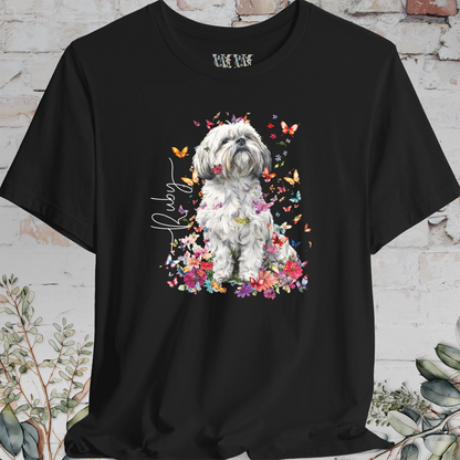 Shih Tzu #1 Floral Personalized T shirt