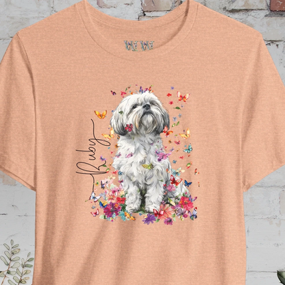 Shih Tzu #1 Floral Personalized T shirt
