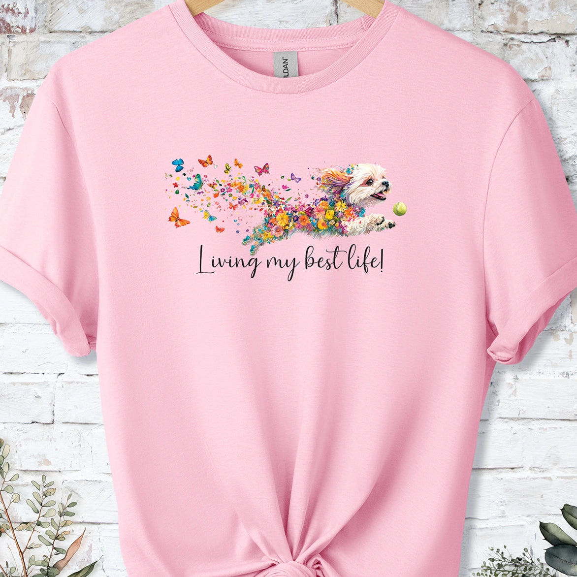 Shih Tzu #1 Living my best life, unisex T shirt