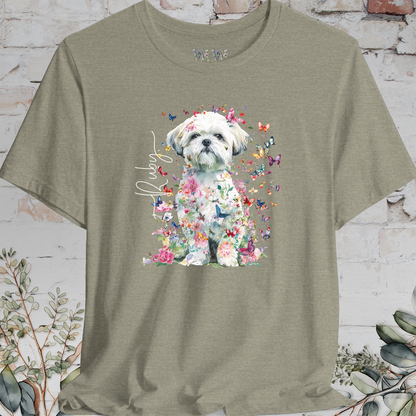 Shih Tzu #6 Floral Personalized T shirt