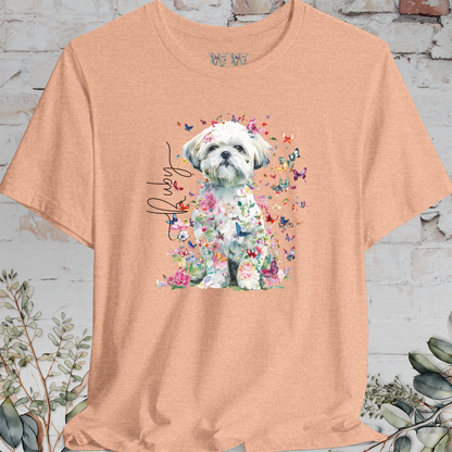 Shih Tzu #6 Floral Personalized T shirt