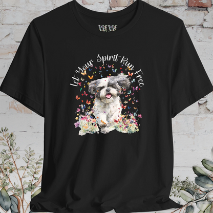 Shih Tzu #6 'Let your spirit run free' T shirt