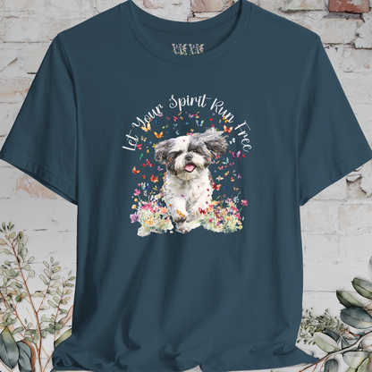 Shih Tzu #6 'Let your spirit run free' T shirt