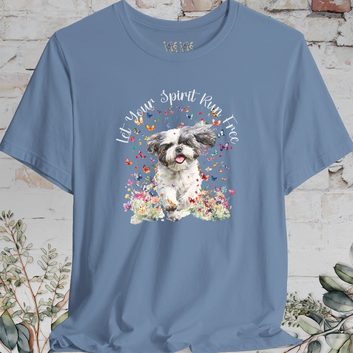 Shih Tzu #6 'Let your spirit run free' T shirt
