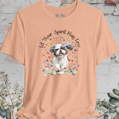 Shih Tzu #6 'Let your spirit run free' T shirt