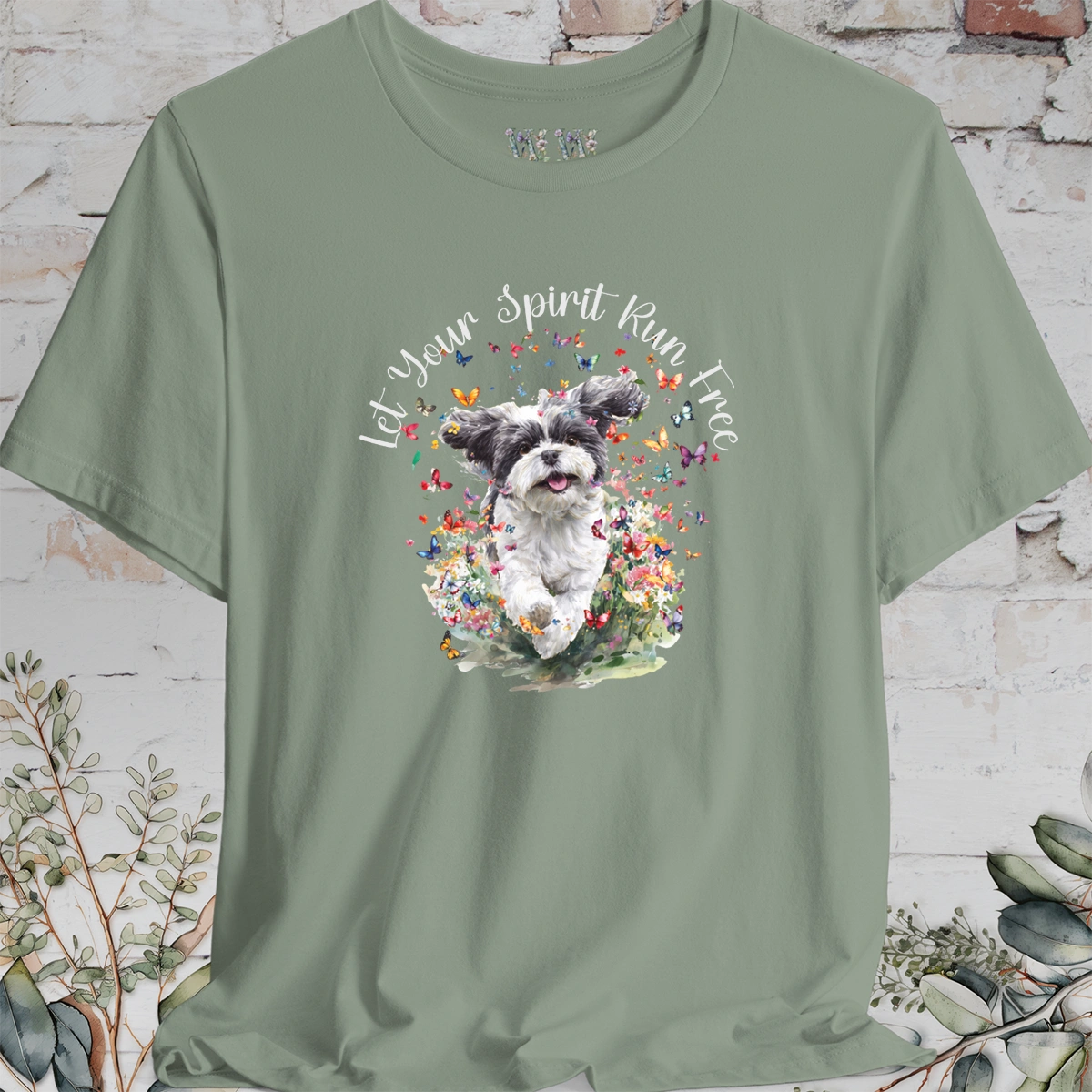 Shih Tzu #7 'Let your spirit run free' T shirt