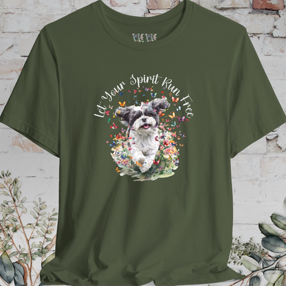 Shih Tzu #7 'Let your spirit run free' T shirt