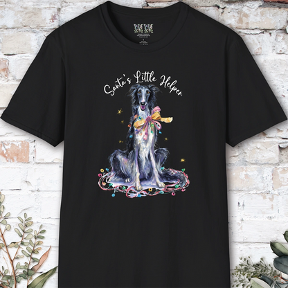 Silken Windhound #1 Santa's little helper. unisex T shirt