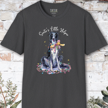 Silken Windhound #1 Santa's little helper. unisex T shirt