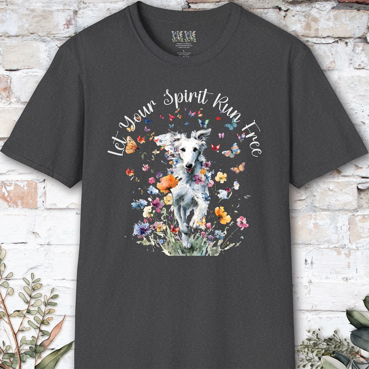 Silken Windhound #1 Let your spirit run free, unisex T-Shirt