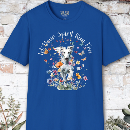 Silken Windhound #1 Let your spirit run free, unisex T-Shirt