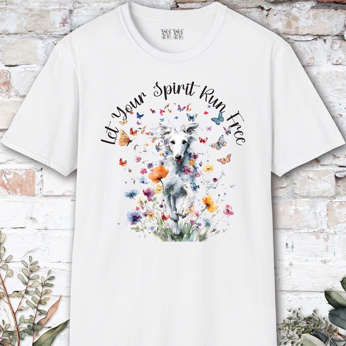 Silken Windhound #1 Let your spirit run free, unisex T-Shirt