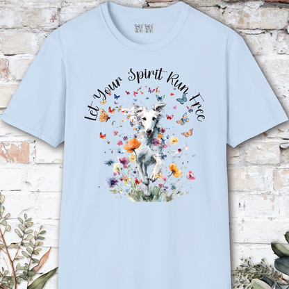 Silken Windhound #1 Let your spirit run free, unisex T-Shirt